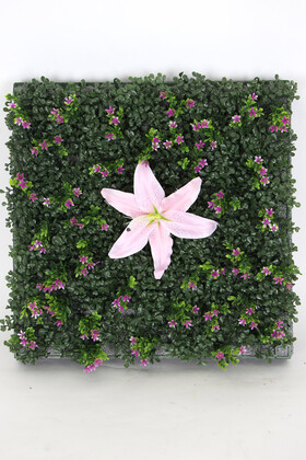 Yapay Dikey Bitki Hazır Duvar Paneli 55 cm x 55 cm Model 10 - Yapay Çiçek Deposu