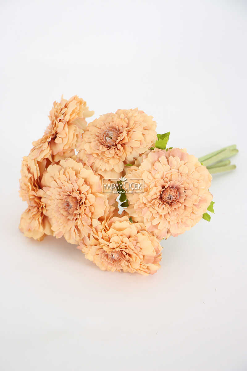 Yapay Lüx  6lı Gerbera Demeti 30 Cm Somon