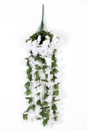 Yapay Lüx Sarkan Menekşe 80 cm Beyaz - 2