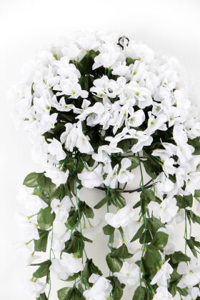 Yapay Lüx Sarkan Menekşe 80 cm Beyaz - 3