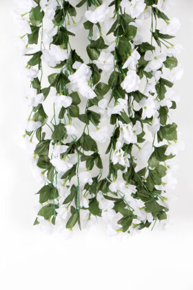 Yapay Lüx Sarkan Menekşe 80 cm Beyaz - 4