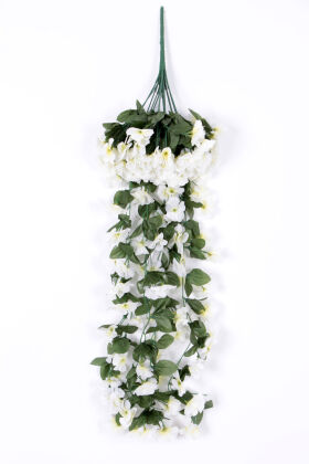 Yapay Lüx Sarkan Menekşe 80 cm Krem - 2