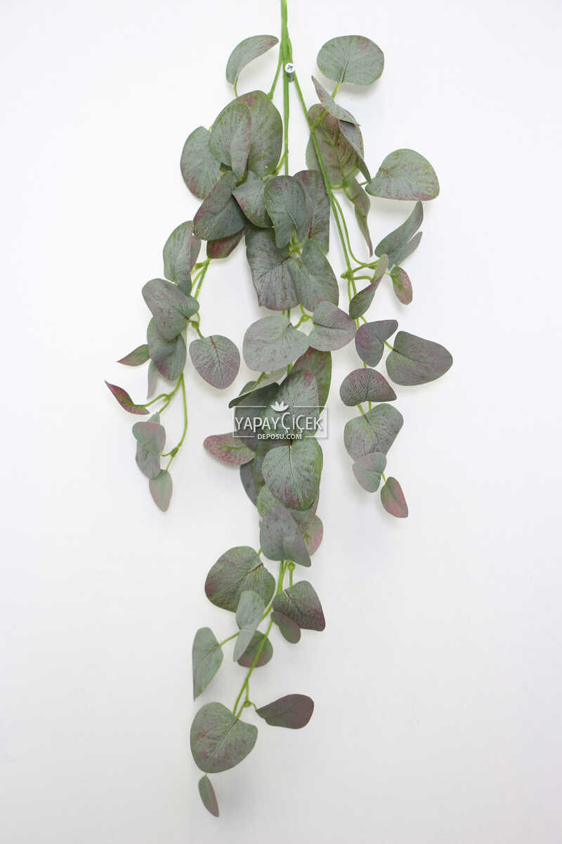 Yapay Lüx Sarkan Okaliptus Bitkisi 60 cm Yeşil-Mor