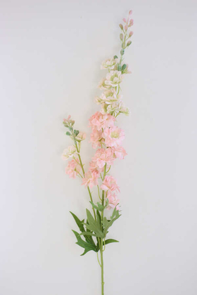 Yapay Lüx Zarif Delphinium Dalı 84 cm Pudra - Yapay Çiçek Deposu