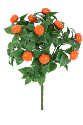 Yapay Çiçek Deposu - Yapay Misket Mandalina Demeti 30 cm