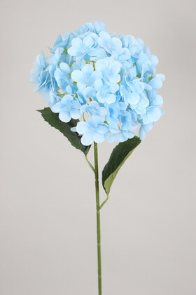 Yapay Çiçek Deposu - Yapay Koca Kafa Ortanca Dalı 60 cm Mavi