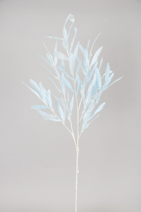 Yapay Çiçek Deposu - Yapay Söğüt Dalı 80 cm Açık Mavi