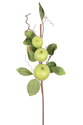 Yapay Çiçek Deposu - Yapay Meyve Dalı 60 cm Elma