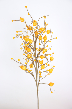 Yapay Çiçek Deposu - Yapay Meyve Dalı 60 cm Saçaklı Armut