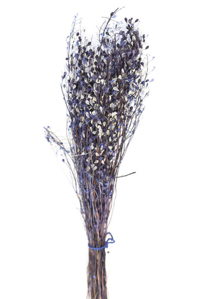 Yapay Çiçek Deposu - Kuru Çiçek Tomurcuk Otu Demeti 45 cm Lacivert
