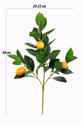 Yapay Limon Dalı 50 cm (Meyveli) - 3
