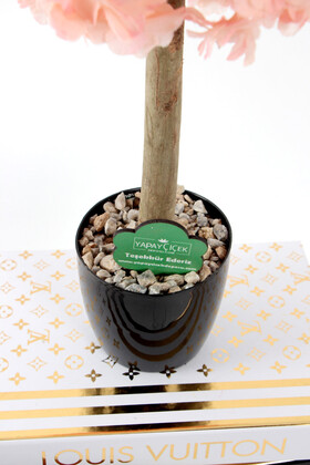 Yapay Mini Bahar Dalı Ağacı 55 cm Somon - 4