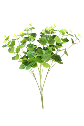 Yapay 16 Dallı Islak Okaliptus Bitkisi 47 cm Canlı Yeşil - 1