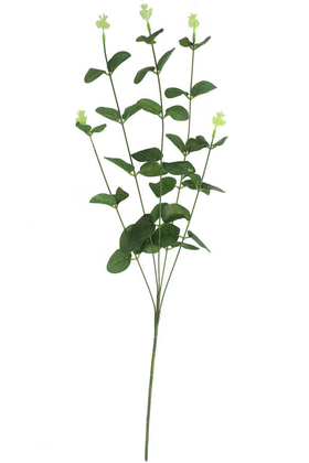 Yapay Çiçek Deposu - Yapay Islak Okaliptus Dal 65 cm Yeşil