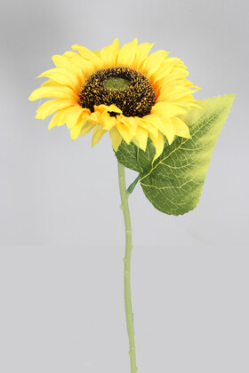 Yapay Çiçek Deposu - Yapay Ayçiçeği Dalı 33 cm Sarı