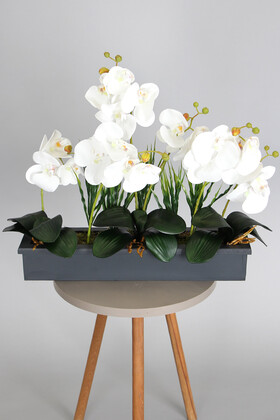 Yapay Çiçek Deposu - Yapay Bitkili Raf Masa Tanzimi 45 cm Model 6
