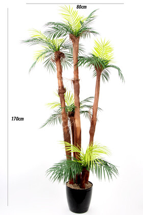 Yapay Palmiye Ağacı 5 Gövdeli 36 Yaprak 170 cm - 2