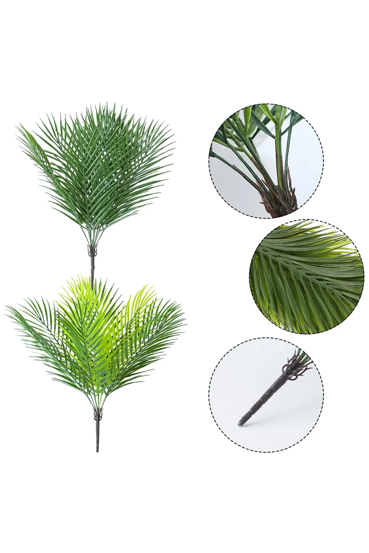 Yapay Bitki 9 Dallı Palmiye Yaprağı Demeti 50 cm - 4