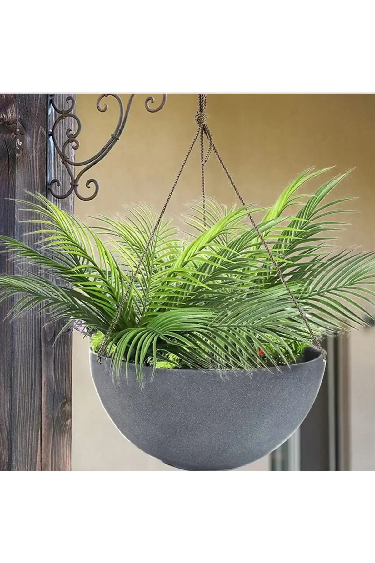 Yapay Bitki 9 Dallı Palmiye Yaprağı Demeti 50 cm - 7