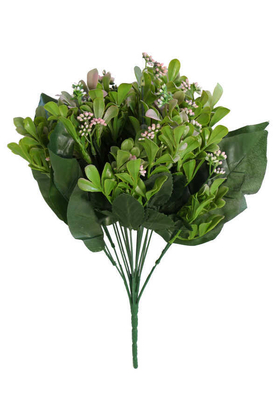 Yapay Çiçek Deposu - Yapay 18 Dallı Dev Kalanchoe Bitkisi 45 cm Açık Pembe