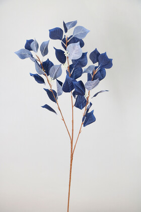 Dekoratif Kaliteli Pastel Bitki Dalı 80 cm Lacivert - Thumbnail