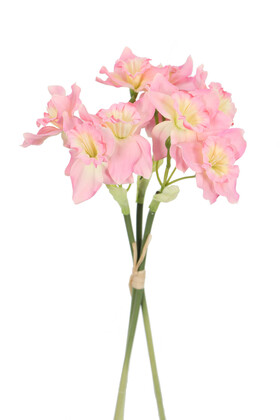 Yapay 9lu Nergis Buketi 40 cm Pembe - 2