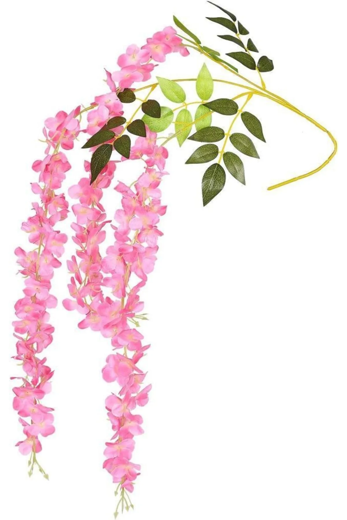 Yapay Sarkan Akasya Çiçeği 80-110 cm Pembe 12li Paket - Thumbnail