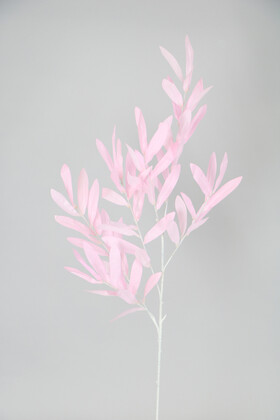 Yapay Çiçek Deposu - Yapay Söğüt Dalı 80 cm Açık Pembe