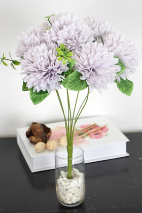 Yapay Çiçek Deposu - Yapay Pinnata Yıldız Çiçeği 42 cm Lila