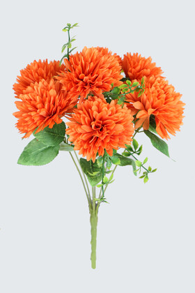 Yapay Pinnata Yıldız Çiçeği 42 cm Turuncu - 1