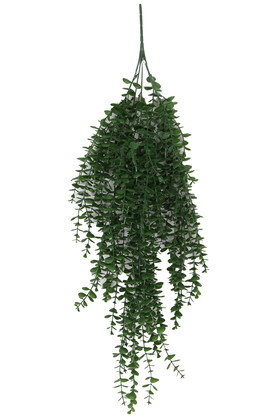 Yapay Çiçek Deposu - Yapay Çiçek Sarkan Okaliptus 90 cm Koyu Yeşil