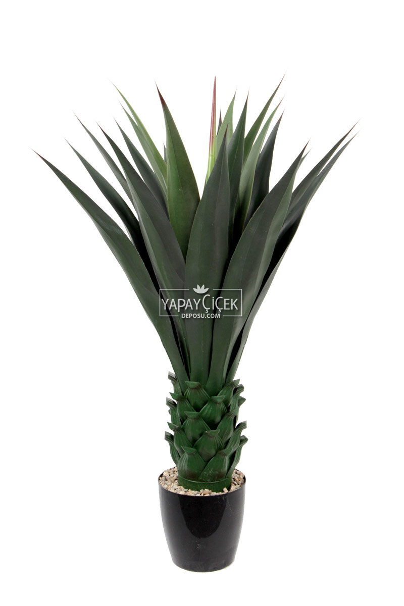 Yapay Premium 20 Yapraklı Agave Kaktüs Ağacı 105 Cm