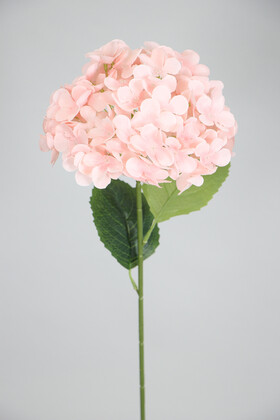 Yapay Çiçek Deposu - Yapay Koca Kafa Ortanca Dalı 60 cm Pudra
