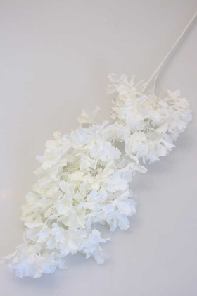 Yapay Çiçek Deposu - Yapay Saçaklı Bahar Dalı 97 cm Beyaz