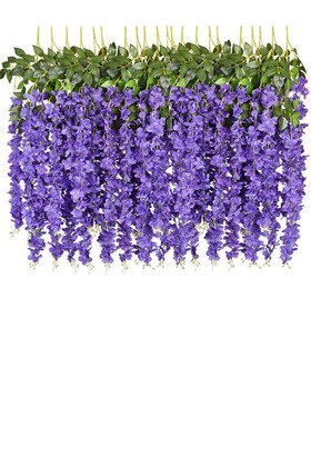 Yapay Sarkan Akasya Çiçeği 80-110 cm Mor 12li Paket - Yapay Çiçek Deposu