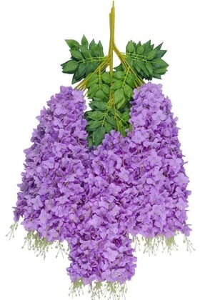 Yapay Sarkan Akasya Çiçeği 80-110 cm Mor 12li Paket - 3