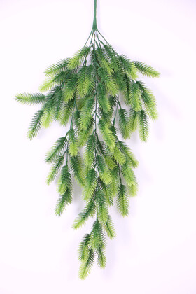 Yapay Çiçek Sarkan Çam Dalı 80 cm Yesil Yeni Yıl Dekoru - 2