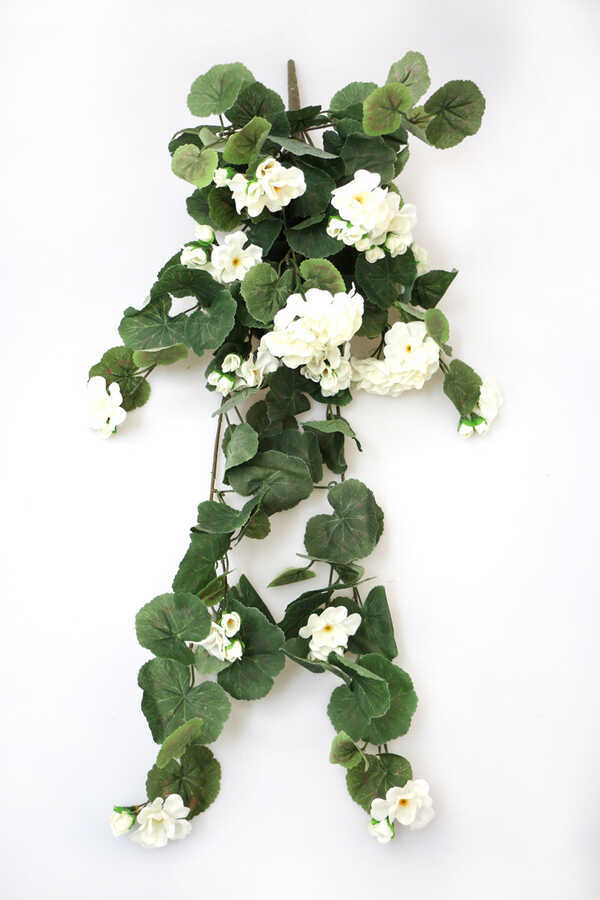 Yapay Lüx Sarkan Sardunya 75 cm Beyaz SARKAN ÇİÇEKLER, Tüm Sarmaşık Yapay Lüx Sarkan Sardunya 75 cm Beyaz SARKAN ÇİÇEKLER, Tüm Sarmaşık