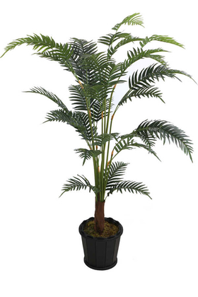 Yapay Çiçek Deposu - Yapay Areka Palmiyesi 36 Yapraklı Oval Büyük Saksıda 165cm