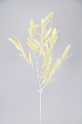 Yapay Çiçek Deposu - Yapay Söğüt Dalı 80 cm Krem