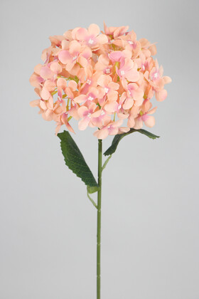 Yapay Çiçek Deposu - Yapay Koca Kafa Ortanca Dalı 60 cm Somon