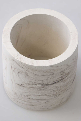 Handmade Beton Saksı 10 cm Model-17 Taş Rengi - 2