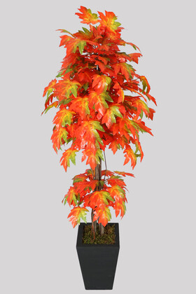 Yapay Çiçek Deposu - Yapay Ağaç Tatar Akçaağacı 170 cm Kiremit Acer Tataricum