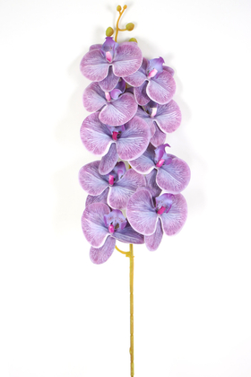 Yapay Dal Baskılı Orkide Çiçeği 88 cm Mor - 4