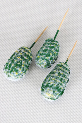 Yapay Succulent Sukulent Kaktüs Rebutia Heliosa 3lü Set - Yapay Çiçek Deposu