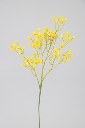Yapay Çiçek Deposu - Yapay Uzun Cipso Dalı 60 cm Sarı