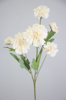 Yapay Çiçek Deposu - Yapay 6lı Gerbera Dalı 80 cm Beyaz
