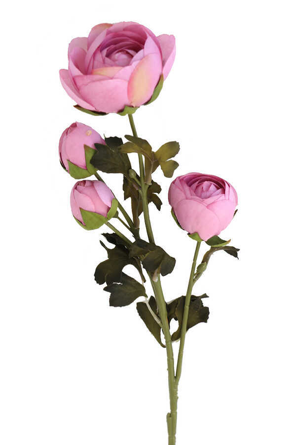 Yapay Uzun Dal 4lü Gül 63 Cm Lila