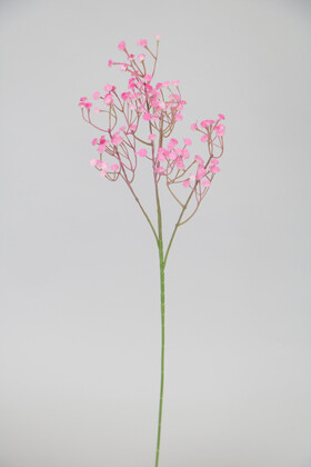 Yapay Çiçek Deposu - Yapay Uzun Cipso Dalı 60 cm Pembe