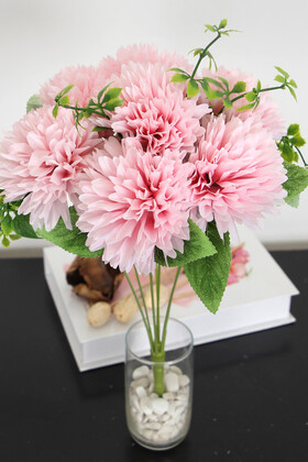 Yapay Pinnata Yıldız Çiçeği 42 cm Pembe - 2